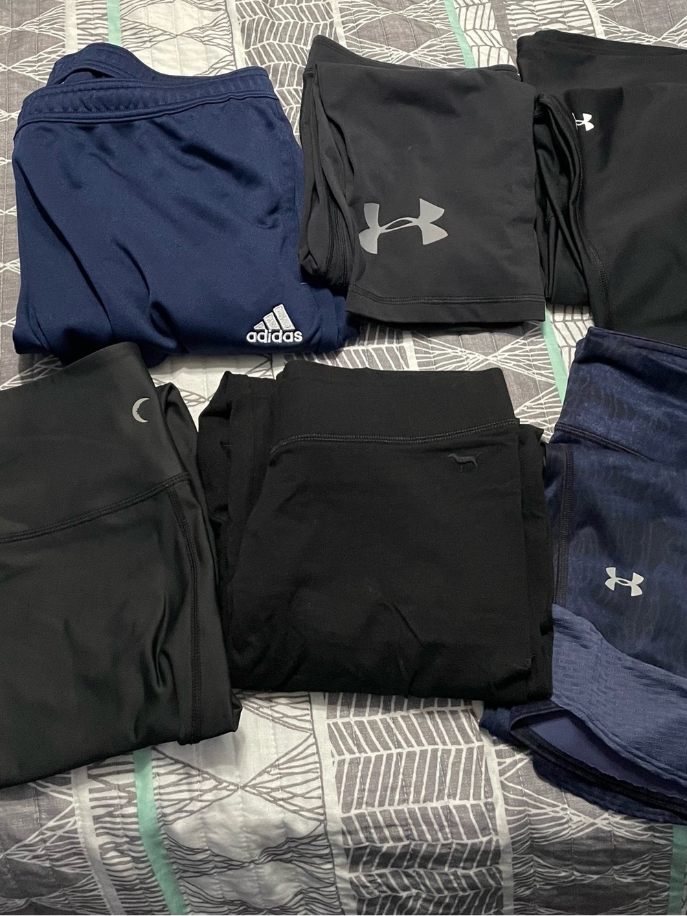 adidas Navy Kids Leggings - Dark Blue Athletic Bottoms